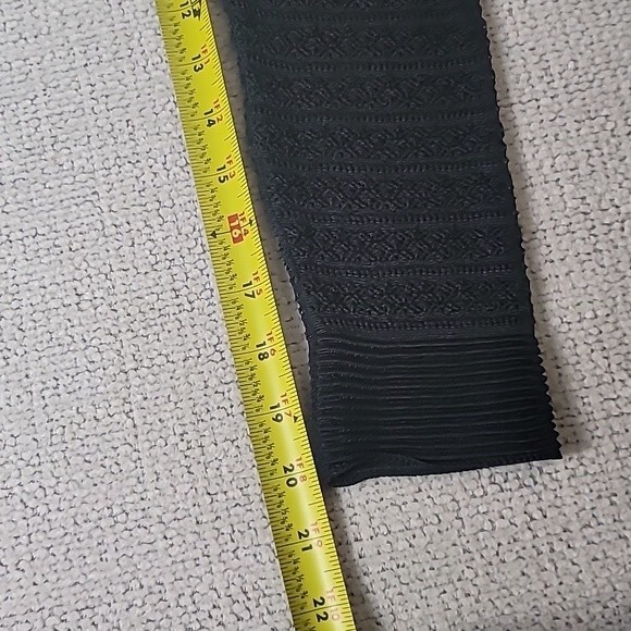 Zara Knit Black Italian Lace Crochet Ruffle Long-sleeved Top - Picture 11 of 14